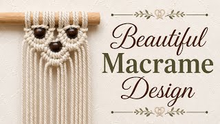 Beautiful Macrame Design Tutorial | Macrame Design Tutorial | Macrame Design Class 418 | DIY Macrame