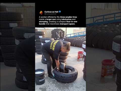 Genius 4 in 1 Tire Packing Hack 🛞