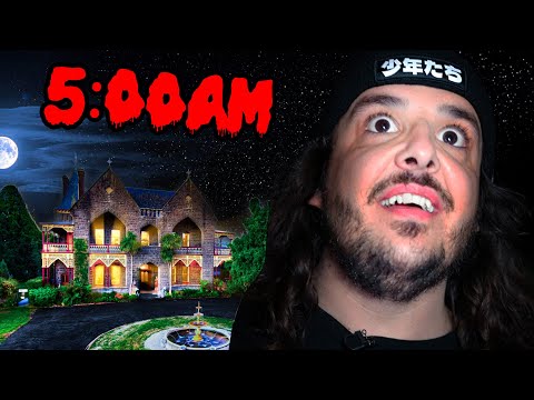 The Boys Overnight in a Haunted Mansion
