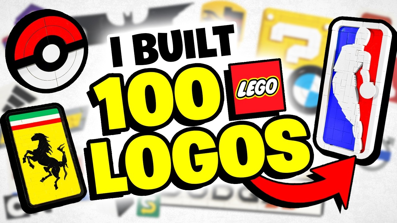 I Built 100 Famous Logos in LEGO - YouTube
