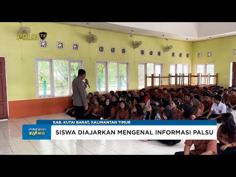 BINMAS POLRES KUTAI BARAT SOSIALISASI BAHAYA HOAKS KEPADA PELAJAR