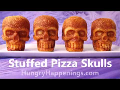 Stuffed Pizza Skulls