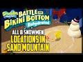 SpongeBob SquarePants Rehydrated All Snowman Locations Sand Mountain