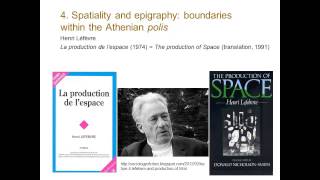 Graham Oliver, “Boundaries within the Athenian polis: spatiality and epigraphy”