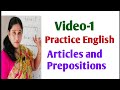 English Grammar Video 1 Articles And Prepositions