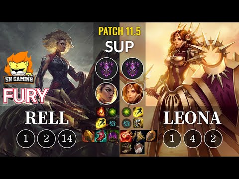 SN Fury Rell vs Leona Sup - KR Patch 11.5