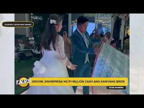 Groom, sinorpresa ng P1-M cash ang kaniyang bride