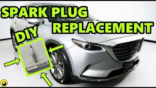 How To Replace Spark Plugs in a Mazda CX-9 4-Cyl 2.5 Liter Turbo Engine 2016 - 2023