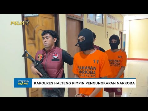 KAPOLRES HALTENG PIMPIN PRESS RELEASE PENGUNGKAPAN NARKOBA DAN OBAT OBATAN TERLARANG