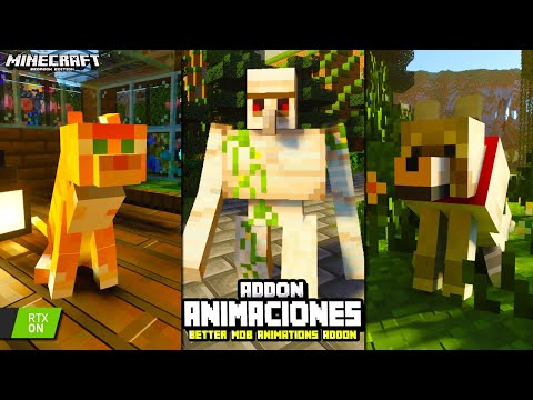 Richimexico - ANIMATIONS ADDON for MINECRAFT PE 1.19 * Better Mob Animations addon * MODS for MINECRAFT PE