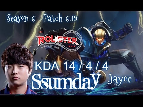 KT Ssumday JAYCE vs PANTHEON Top - Patch 6.19 KR Ranked | League of Legends