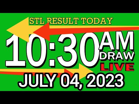 LIVE 10:30AM STL RESULT TODAY JULY 04, 2023 LOTTO RESULT WINNING NUMBER
