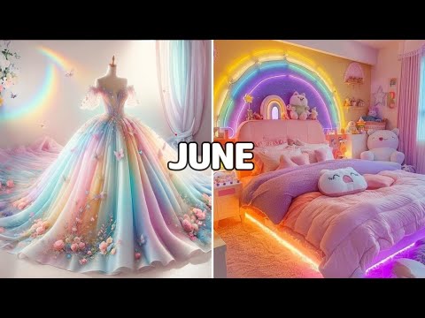 Choose Your Birthday Month and see your Dress and Bedroom💖💝🥳️😍😻 || #trending #viral #video