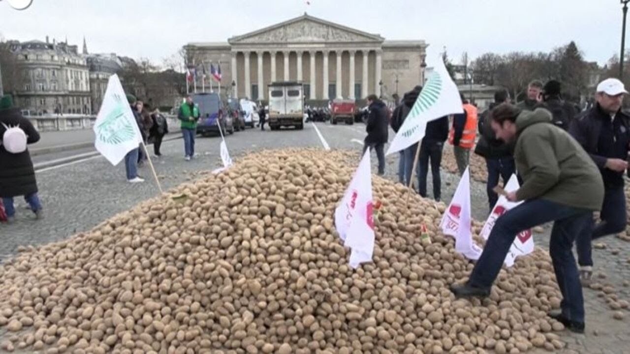 Mercosur, Parigi: paglia e patate davanti all'Assemblea nazionale