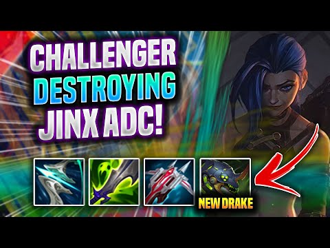 NEW CHEMTECH DRAGON SOUL IS INSANE! - Challenger Plays Jinx ADC vs Aphelios! | Preseason 2022