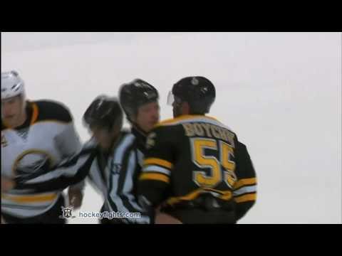 Steve Montador vs Johnny Boychuk Dec 7, 2010