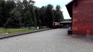 VT 137 im Bahnhof Bertsdorf, im Zittauer Gebirge.