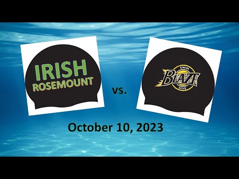 Rosemount Irish Girls Swim and Dive vs Burnsville Blaze 10/10/23