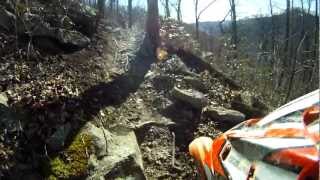 preview picture of video 'Hatfield and Mccoy trail March 2012 vid #10 trail #199.  more good stuff'