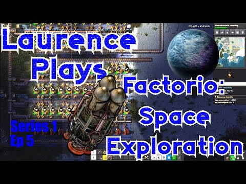 S1-E05 - Steel, science and 'sploring - Laurence Plays Factorio: Space Exploration