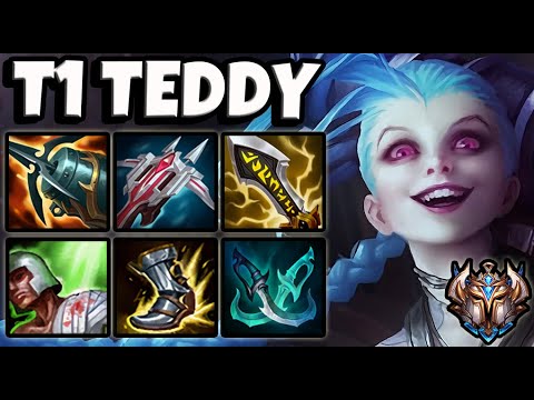 T1 Teddy JINX vs VARUS [ ADC ] Patch 11.6 Korea Challenger ✅