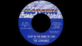 The Supremes ~ Stop! In The Name Of Love 1965 Soul Purrfection Version