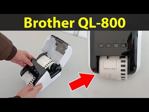 Brother QL-800 label printer – How to mount the DK Label Roll and DK Tape Roll