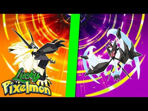 Minecraft LUCKY PIXELMON - DUSK MANE NECROZMA ( Solgaleo ) vs DAWN WINGS NECROZMA ( Lunala ) !!