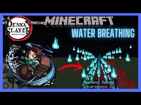 Zam Commands - [ MCPE/MCBE Demon Slayer ]: Water Breathing with Commands in Minecraft