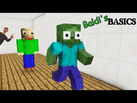 Monster School : Baldi's Basics - Minecraft Animation