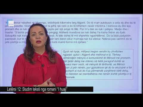 Letërsi 12 - Analizë e romanit “I huaji"