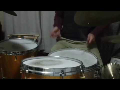 Free Form Jazz Drums Solo Inspired by Marcus Gilmore 2017/3/22 ①ドラムソロ
