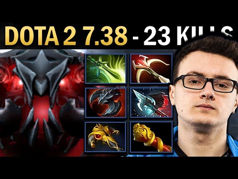 Shadow Fiend Gameplay Miracle with 23 Kills and Butterfly - Dota 2 7.38