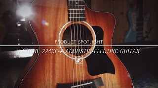 Taylor 200 Series Deluxe 224ce-K Grand Auditorium Acoustic-Electric Guitar