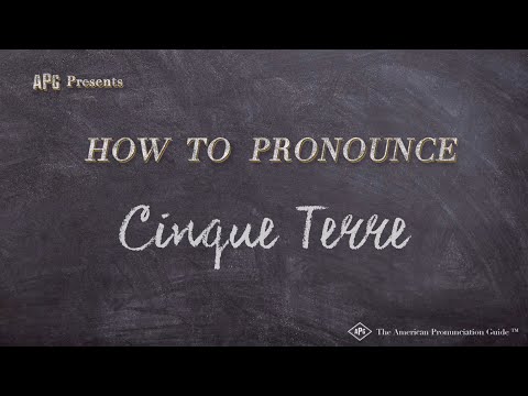 YouTube video about: How do you pronounce cinque terre?
