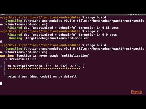 RUST The Easy Way Writing Functions and Modules| packtpub com