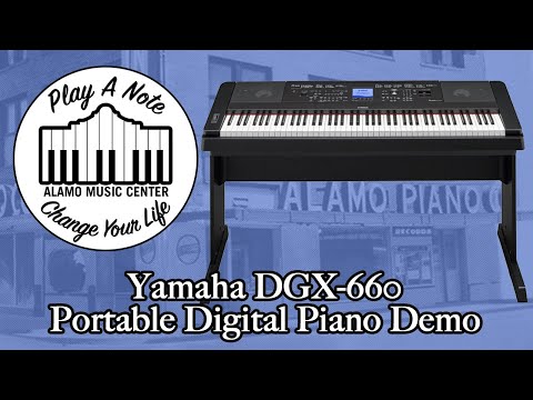 Yamaha DGX-660 Portable Digital Piano Demo - Digital Keyboard Under $800 with Tons of Features