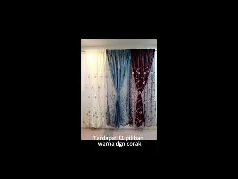 Curtain Sulam with Satin