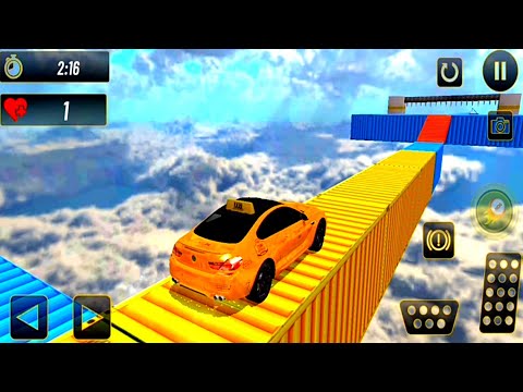 Real Taxi Car Stunts 3D: Impossible Ramp Car Stunt - Mega Ramp Taxi Car Stunt - Gameplay Android HD