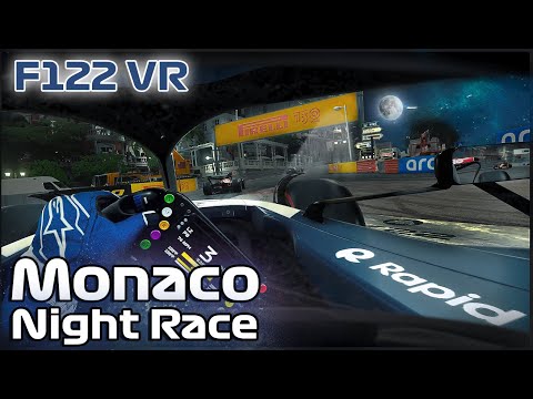 F122 VR | Monaco Sprint Race at NIGHT! | RTX4090