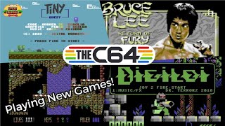 Playing New C64 Games! Digiloi, Doc Cosmos, Bruce Lee, Tiny Quest and many others!