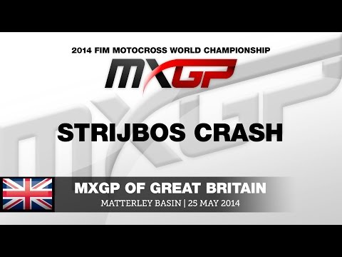MXGP of Great Britain 2014 Strijbos Crash - Motocross