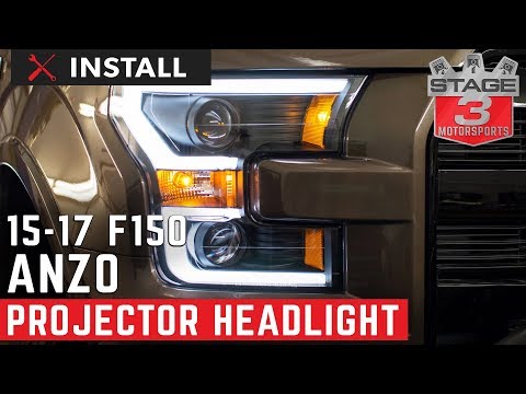 2015-2016 F-150 ANZO LED Outline Projector Headlights Install