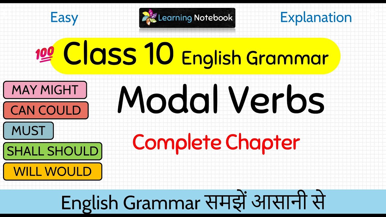 Class 10 Modals | Class 10 English Grammar Modal Verbs
