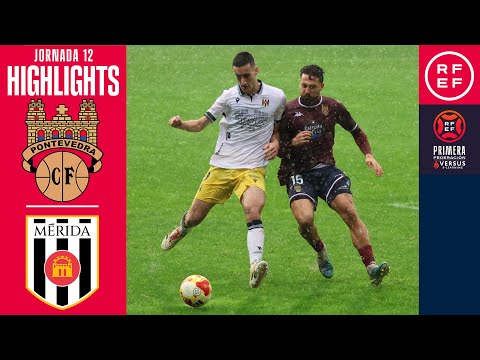 Resumen #PrimeraFederación | Pontevedra CF 1-1 AD Mérida | Jornada 12 | Temporada 2025/2026
