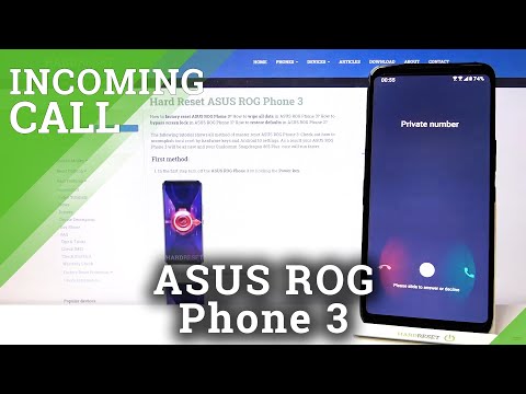 How Incoming Call Screen Looks Like in ASUS ROG Phone 3 – Calling Screen Options