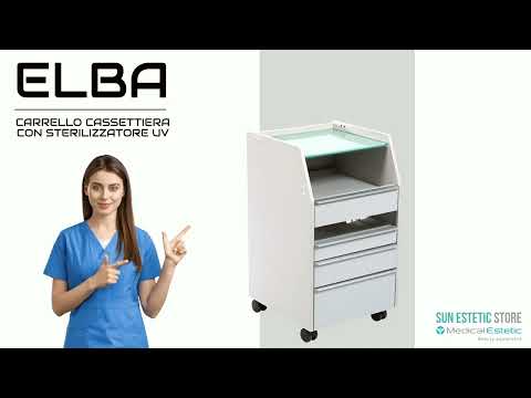 ELBA Carrello pedicure con luce UV