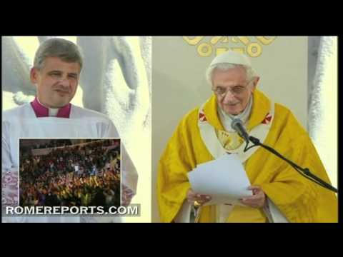 Click to Watch the Pope Benedict the Evangelizer Calls Youth to Vocation and Mission. Next WYD in Brazil  video
