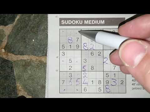 How to solve a daily Sudoku Medium newspaper puzzle (with pdf file) 03-18-2019