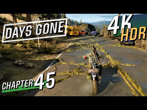 [4K HDR] DAYS GONE - PS4 Pro (Hard / 100% / Exploration) Walkthrough part 45 - Free Roaming